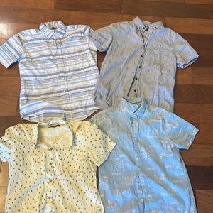 Group of short sleeve button down